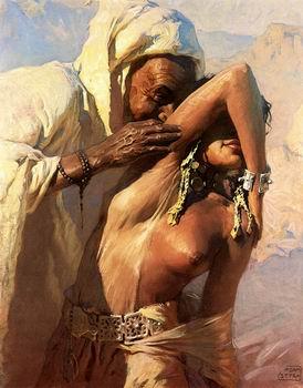 unknow artist Arab or Arabic people and life. Orientalism oil paintings  477 Sweden oil painting art